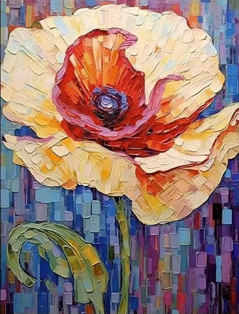 Paint by Numbers Kit Abstract Flower