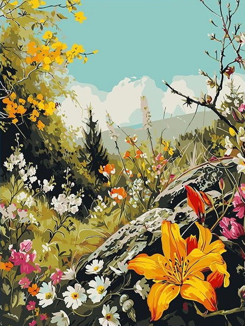 Paint by Numbers Kit Wild Scenery