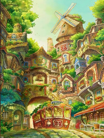 Paint by Numbers Kit Fantasy House