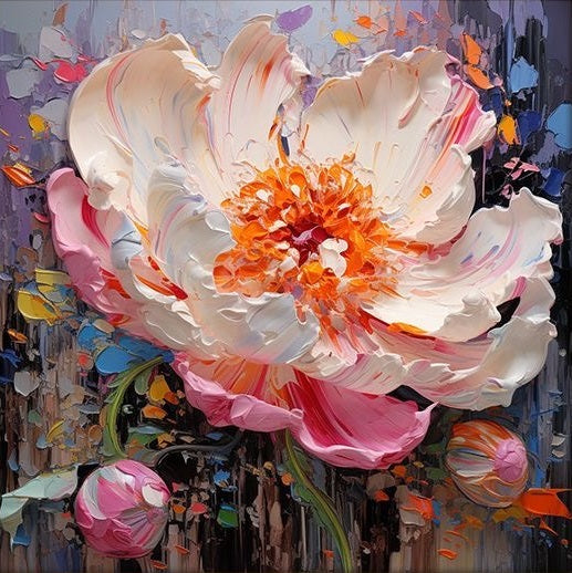 Paint by Numbers Kit 3D Flowers