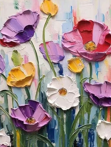 Paint by Numbers Kit Abstract 3d Flower