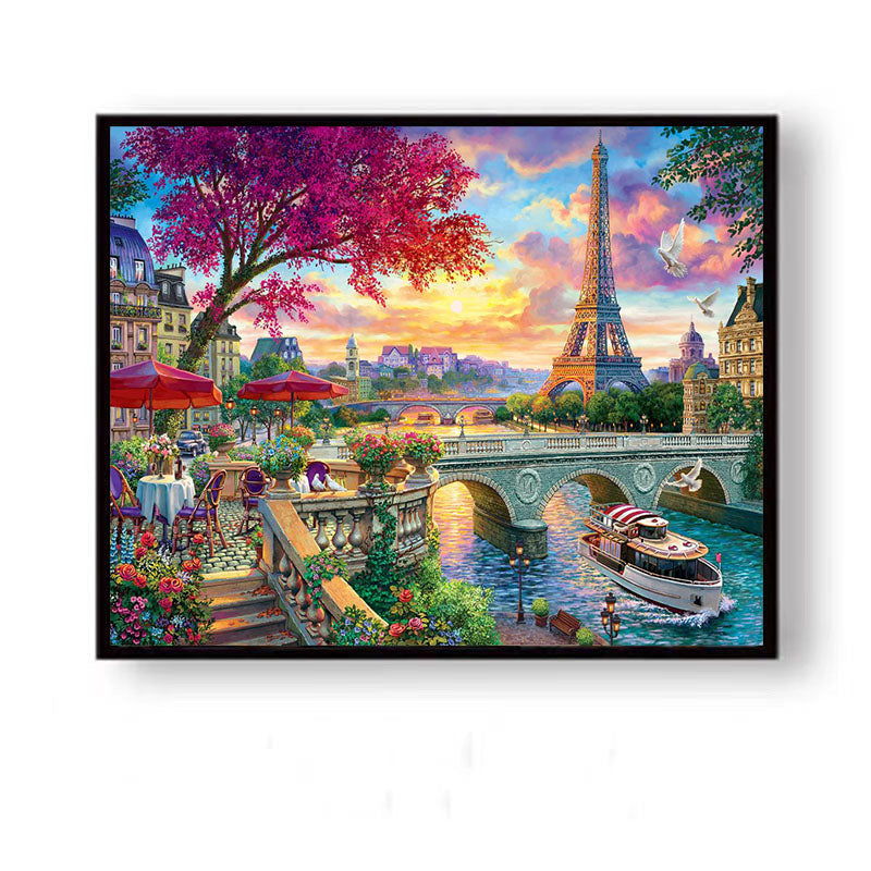 Paint by Numbers Kit Paris Landscape