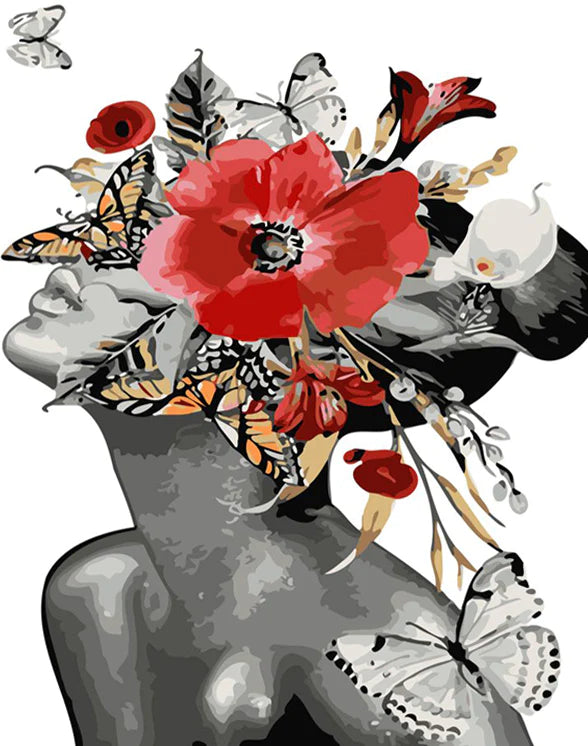 Paint by Numbers Kits Flowers Women