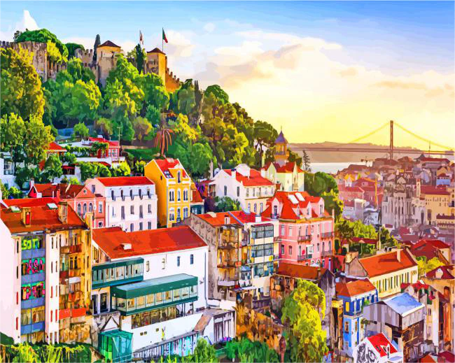 Paint by Numbers Kit Aesthetic Color City