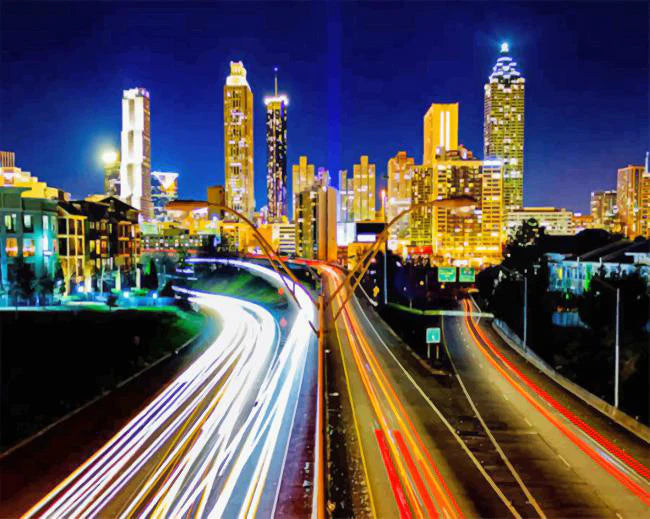 Paint by Numbers Kits City Night View