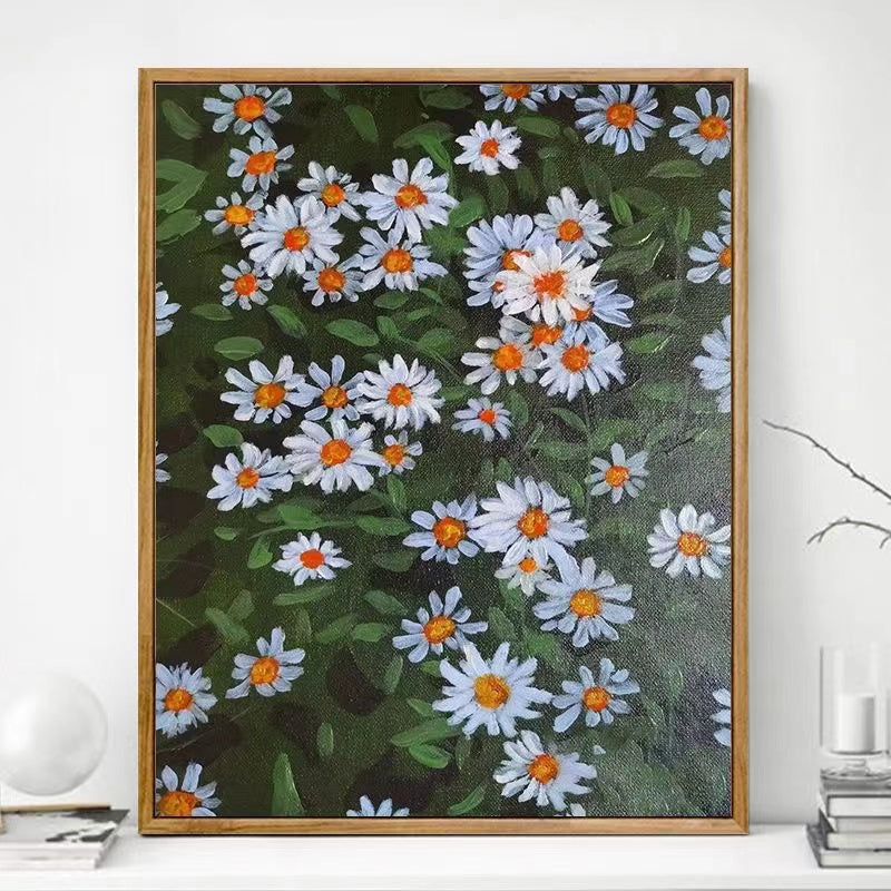 Paint by Numbers Kit White flowers