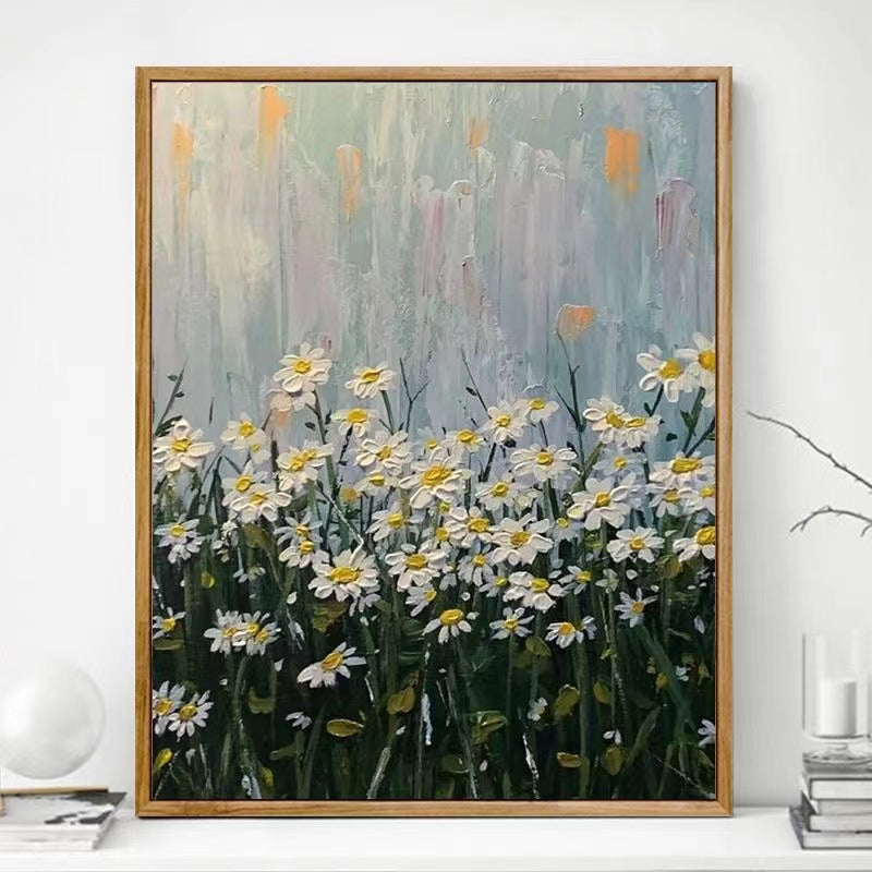 Paint by Numbers Kit White flowers