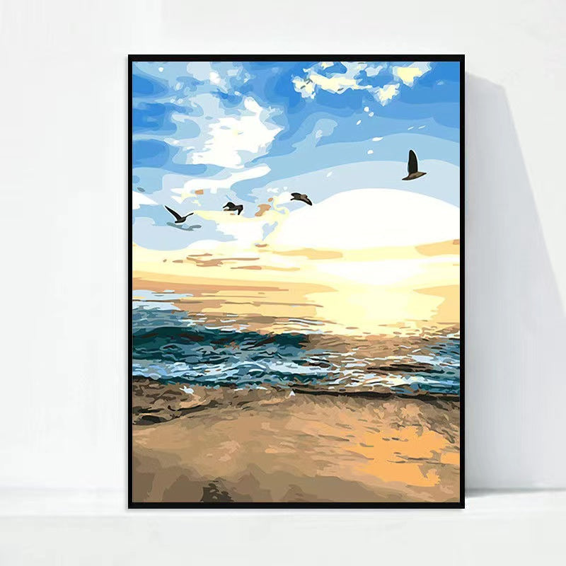 Paint by Numbers Kit Ocean Sunny Beach