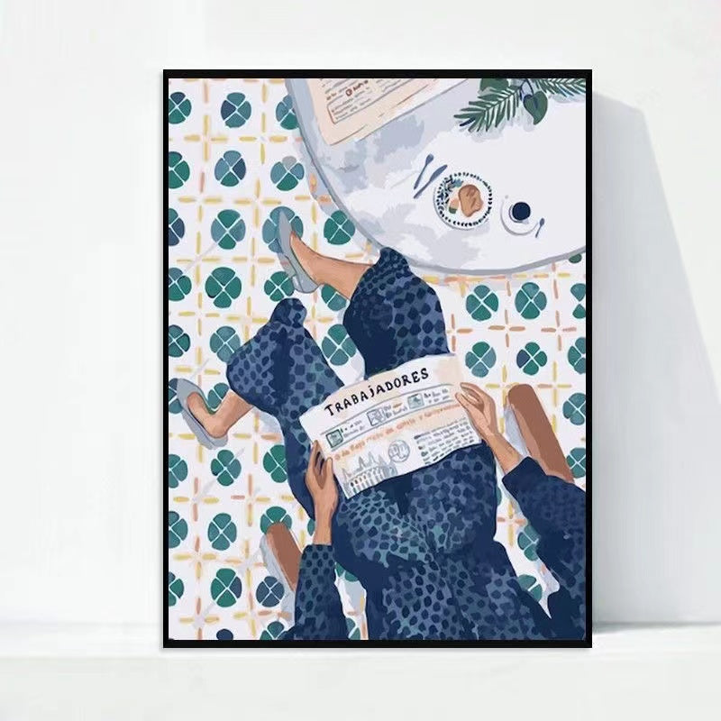 Paint by Numbers Kit Reading Moment