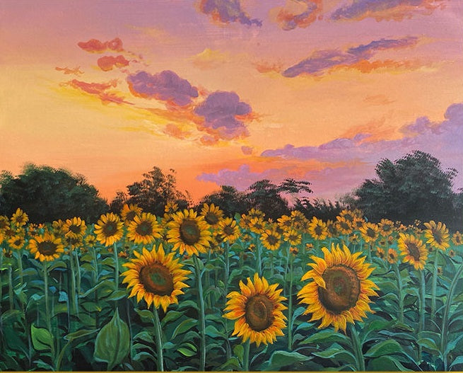Paint by Numbers Kit Sunflower
