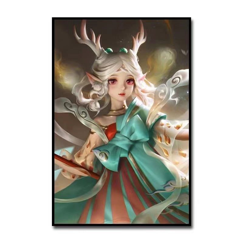 Paint by Numbers Kit Deer Girl