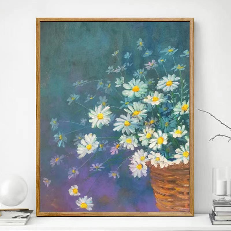 Paint by Numbers Kit White Flowers