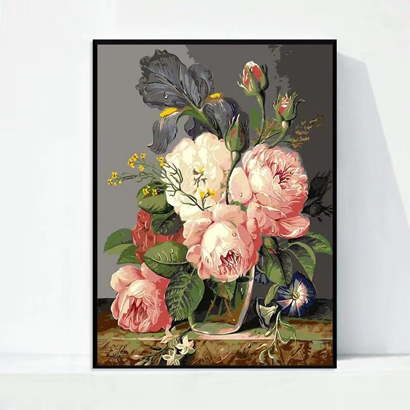 Paint by Numbers Kit Ocean Flowers