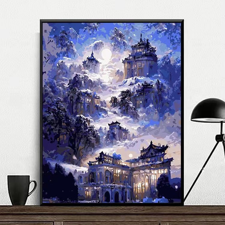 Paint by Numbers Kit Sky Castle