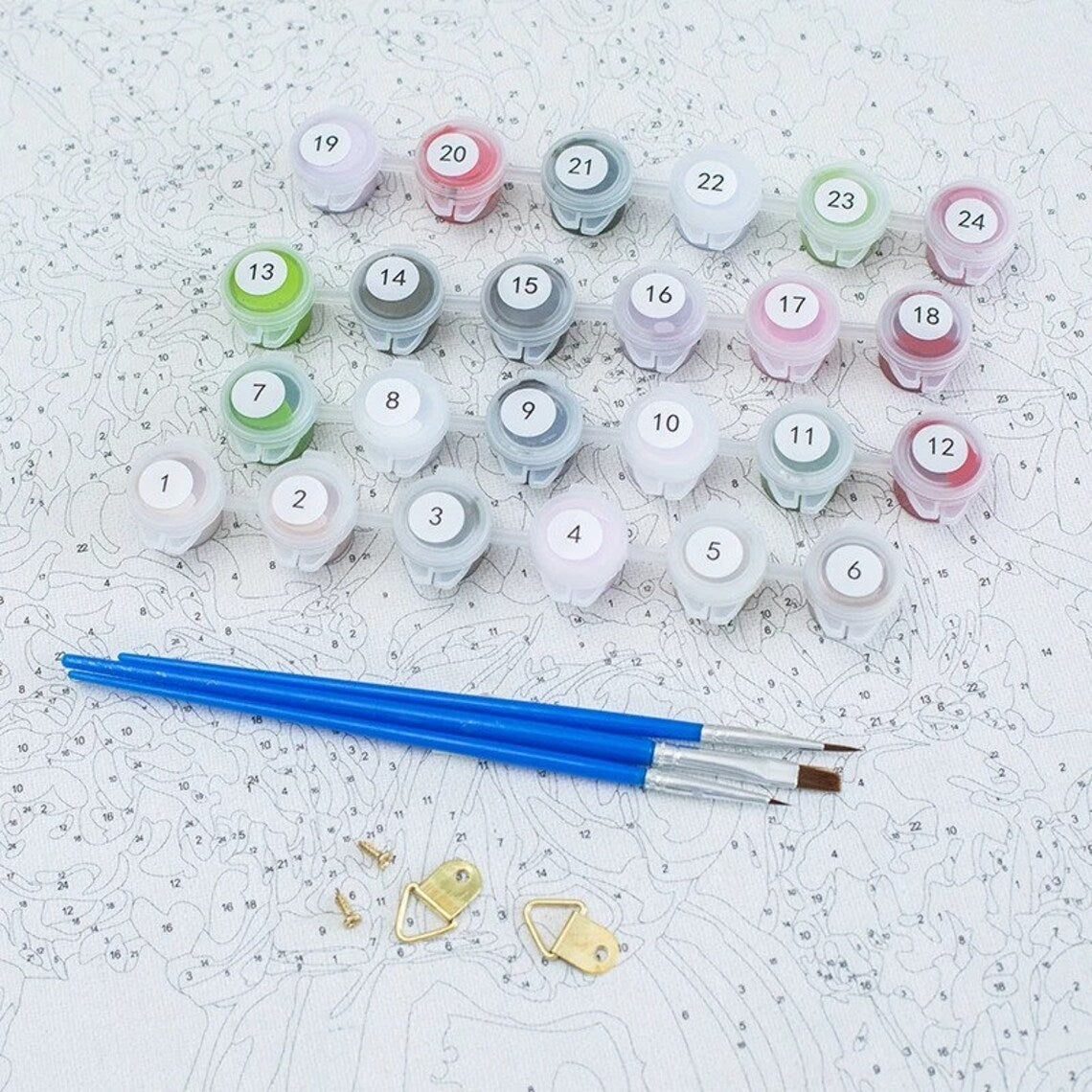 Paint by Numbers Kit Ocean Flowers