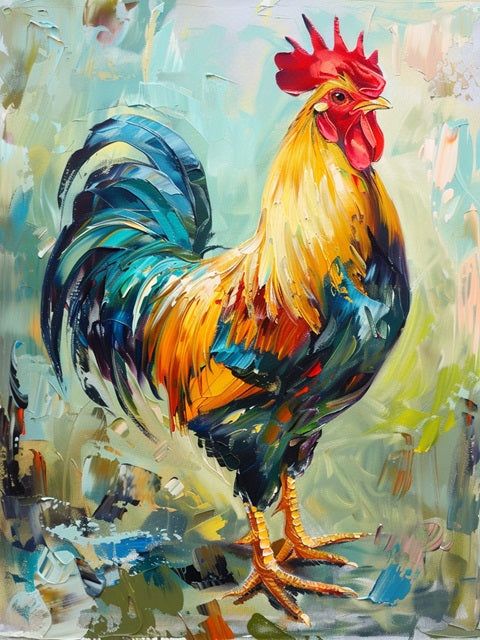 Paint by Numbers Kit Rooster