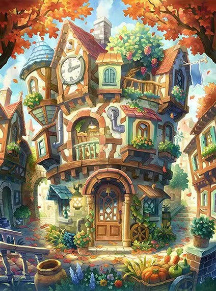 Paint by Numbers Kit Fantasy House