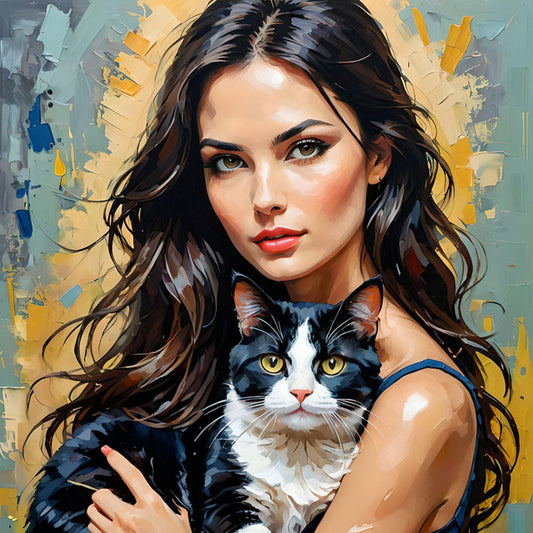 Paint by Numbers Kit Beauty And Cat