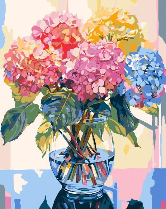 Paint by Numbers Kits  Colored Flowers