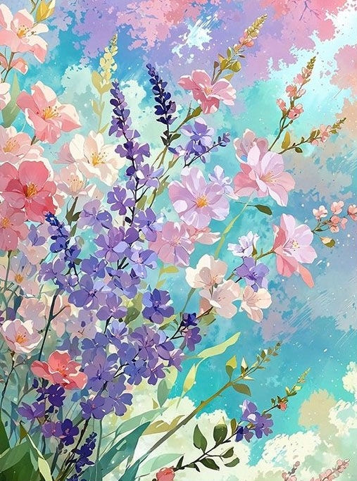 Paint by Numbers Kit Flowers