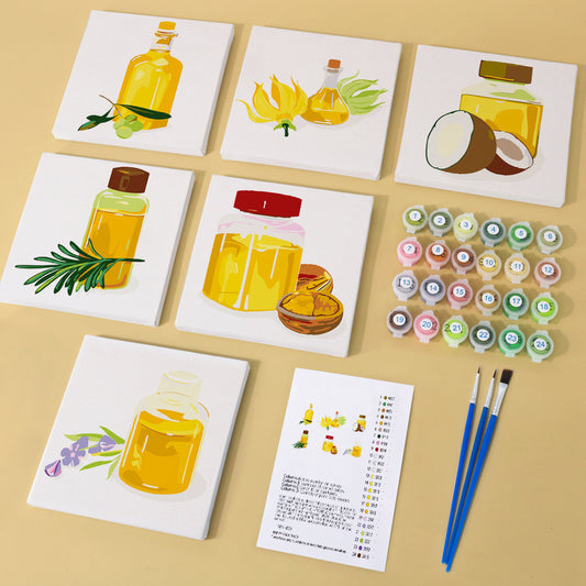 Paint by Numbers - 6 Mini Paintings | Drinks Set