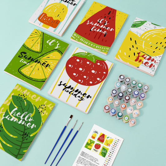 Paint by Numbers - 6 Mini Paintings | Summer