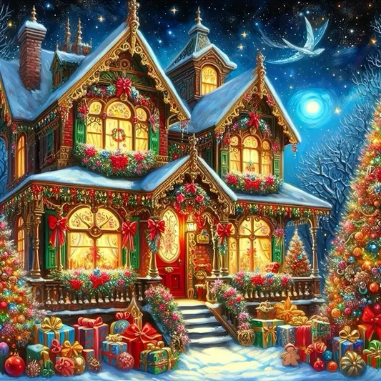 Paint by Numbers Kit Christmas House