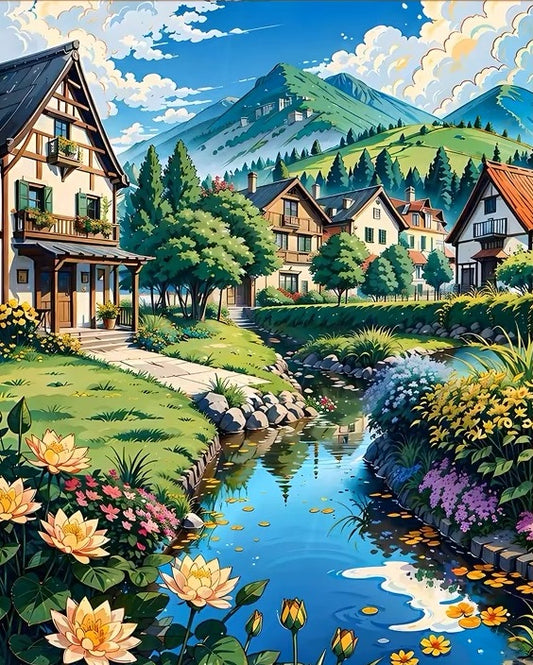 Paint by Numbers Kit Beautiful Scenery