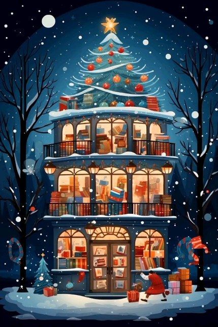 Paint by Numbers Kit Christmas Shop