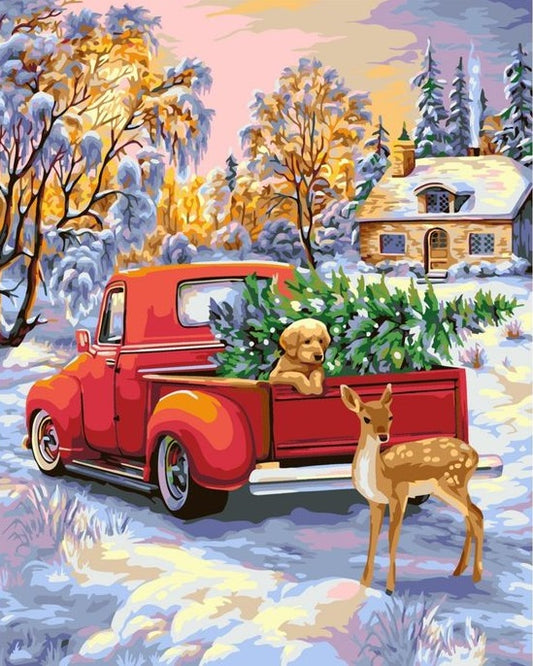 Paint by Numbers Kit Christmas