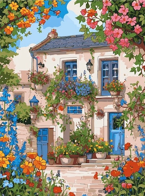 Paint by Numbers Kits Flower House