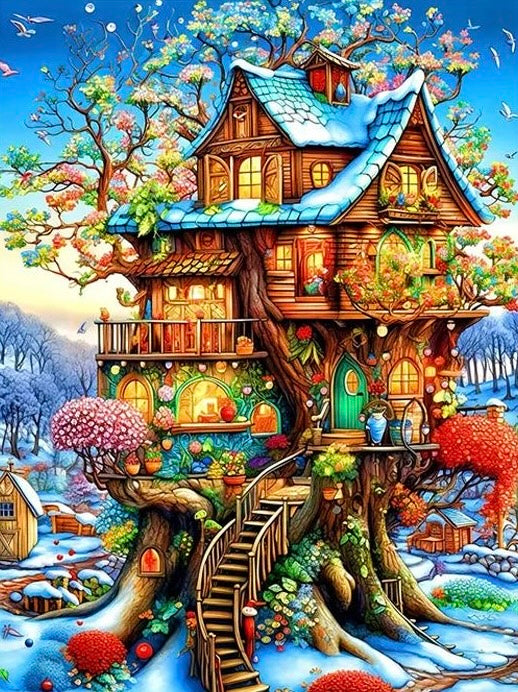 Paint by Numbers Kit Fantasy House