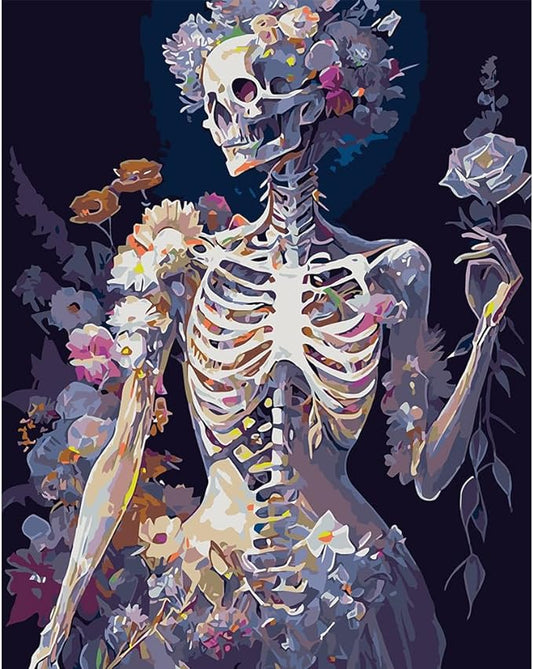 Paint by Numbers Kits Flower Skull