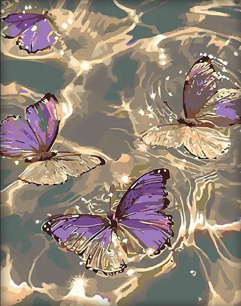 Paint by Numbers Kits Butterflies On The Water