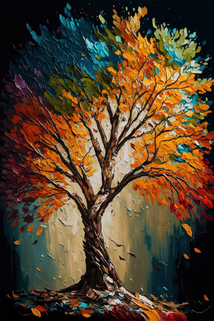 Paint by Numbers Kit Abstract Tree