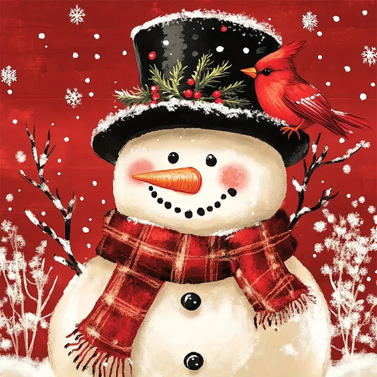 Paint by Numbers Kit Christmas Snowman