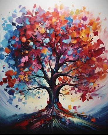 Paint by Numbers Kits Colored Tree