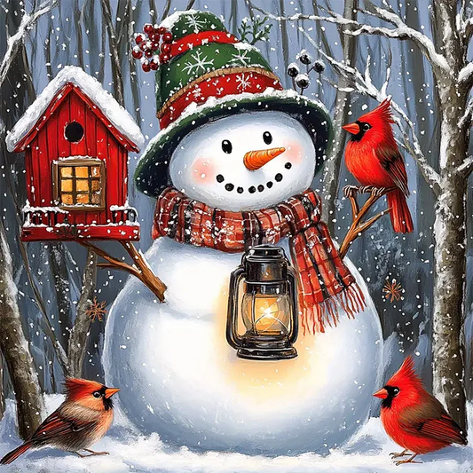 Paint by Numbers Kit Christmas Snowman