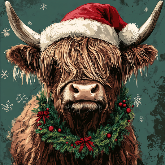 Paint by Numbers Kit Christmas Yak