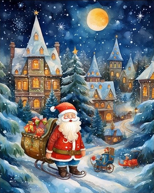 Paint by Numbers Kit Santa Claus