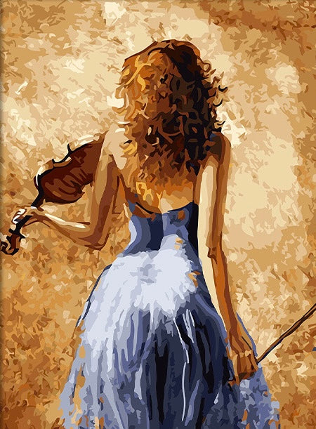 Paint by Numbers Kit The Woman Who Plays The Violin