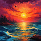 Paint by Numbers Kit Sunrise Scenery