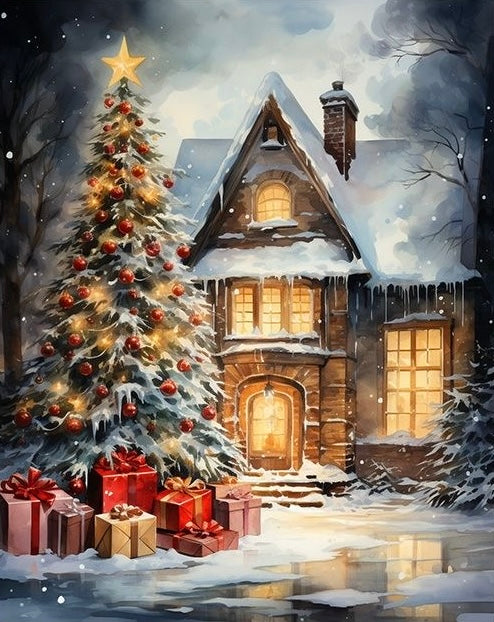 Paint by Numbers Kit Christmas