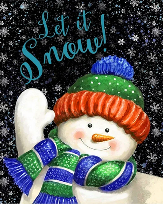 Paint by Numbers Kit Snowman