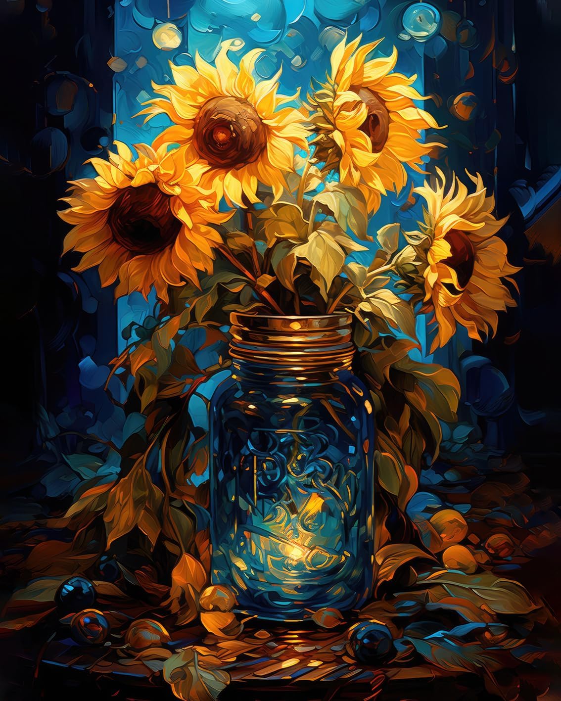 Paint by Numbers Kit Sunflower