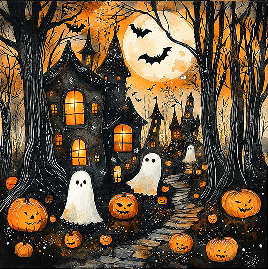 Paint by Numbers Kit Halloween