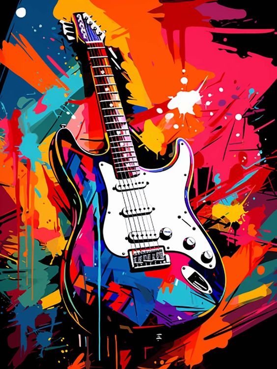 Paint by Numbers Kit Abstract Bass