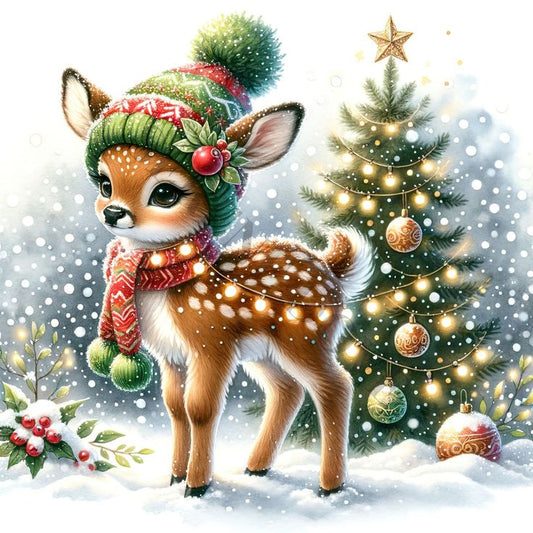 Paint by Numbers Kit Christmas Deer