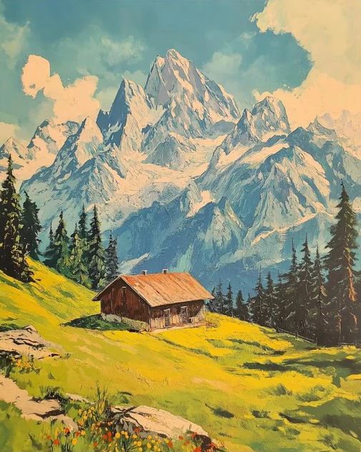 Paint by Numbers Kit Beautiful Scenery