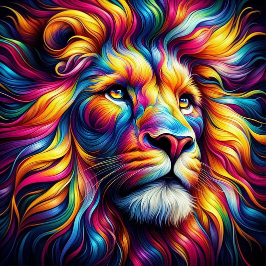 Paint by Numbers Kit Colorful Lion